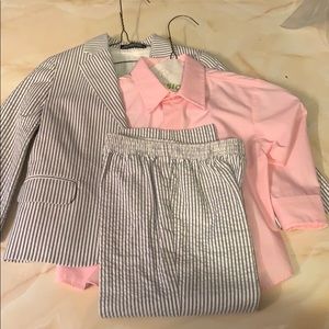 Boys Nautica Suit w/ pink shirt 3t